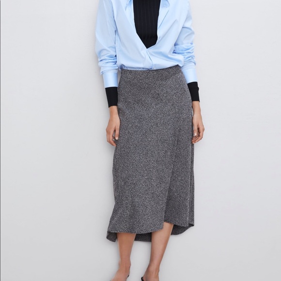 Zara heathered A-line skirt - Picture 1 of 8